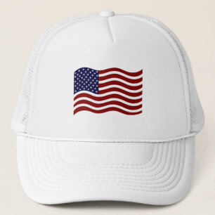 Anpassad USA Flagga Mark Skum Trucker Hatt Keps