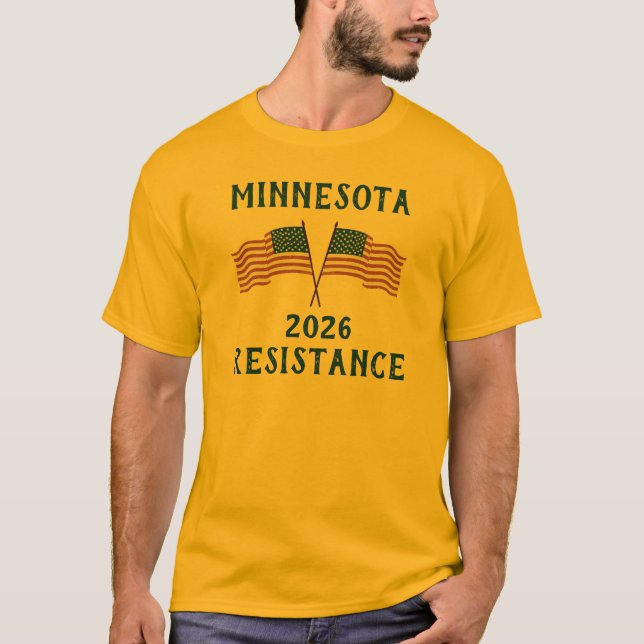 Anpassad USA-flaggresistans  T Shirt (Framsida)