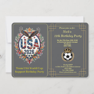Anpassad USA Fotbollslag Flodhäst Födelsedagsinbju Julkort