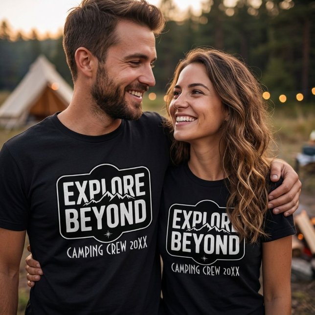 Anpassad Utforska Bortom Camping Crew 2026 T Shirt (Skapare uppladdad)