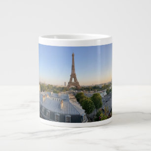 Anpassad utsikt över Paris panorama med Eiffeltorn Jumbo Mugg
