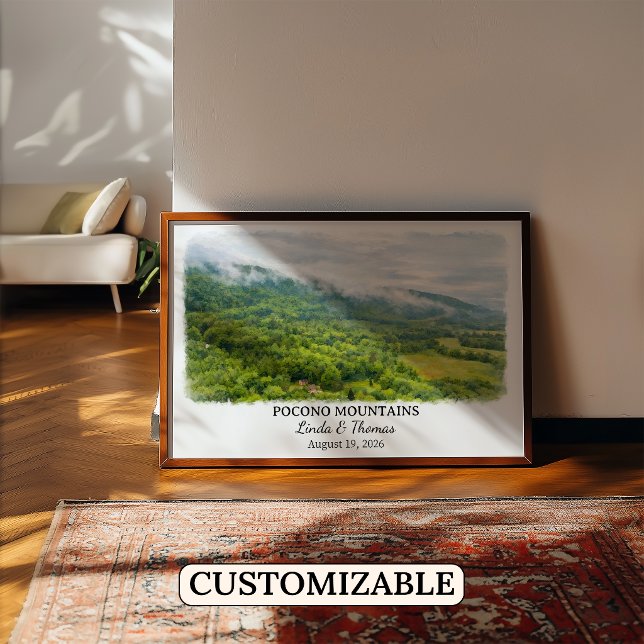 Anpassad vägkonst från Pocono Mountains, Pennsylva Poster (Skapare uppladdad)