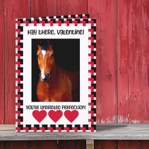 Anpassad valentinbild från hästen helgkort