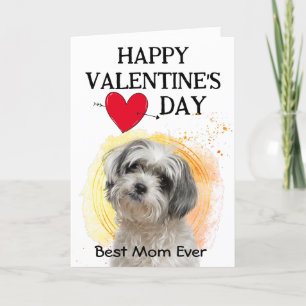Anpassad Valentinskort för Shih Tzu Helgkort