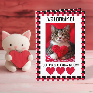 Anpassad Valentinskort med foto från The Cat Helgkort