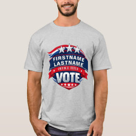 Anpassad valkampanjmall t shirt
