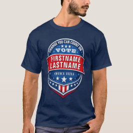 Anpassad valkampanjmall t shirt