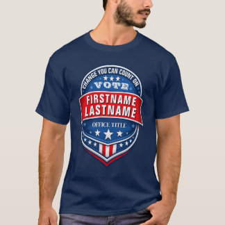 Anpassad valkampanjmall t shirt