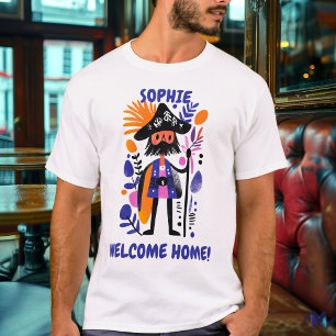 Anpassad välkomstskjorta med pirat-grafik t shirt