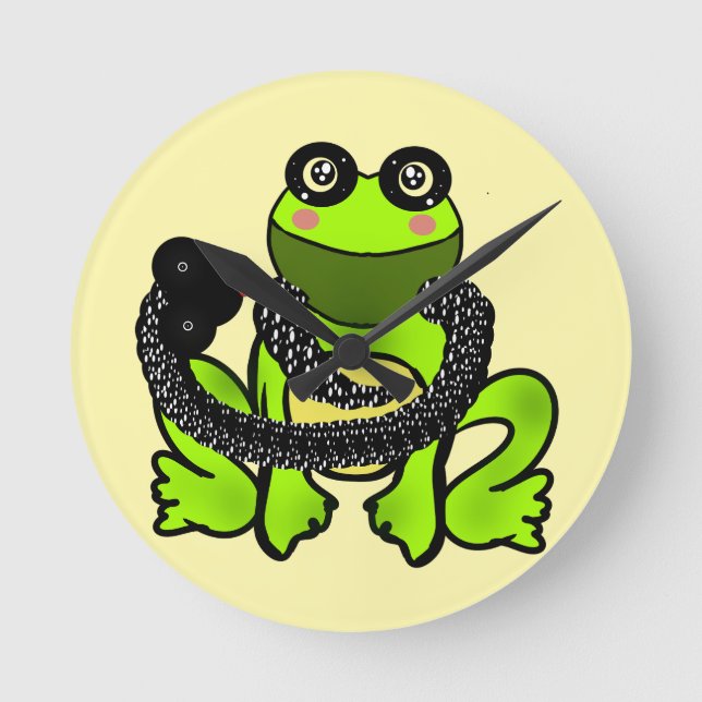 Anpassad Vänskapsgåva Rund Klocka (Framsida)