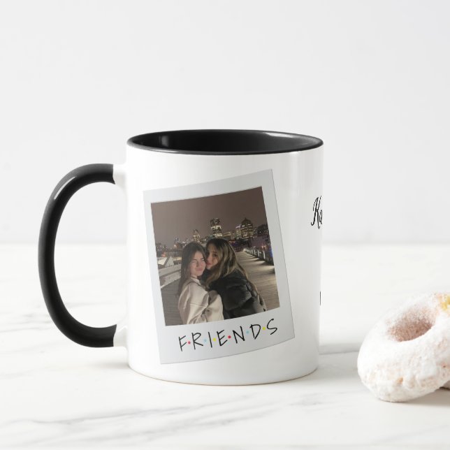 Anpassad Vänskapsmugg med Foto & Namn Mugg (Med munk)