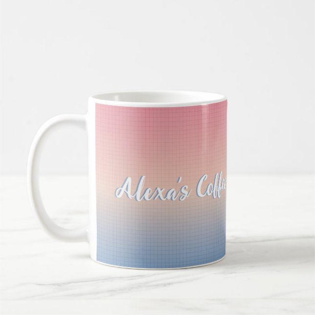 Anpassad Vaporwave Kaffemugg (Vänster)