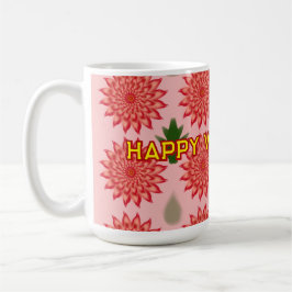 Anpassad vårblomma Kvinnodagsmönster Kaffemugg