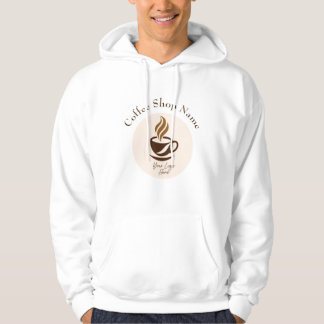 Anpassad varumärkeshoodie för kafépersonal hoodie