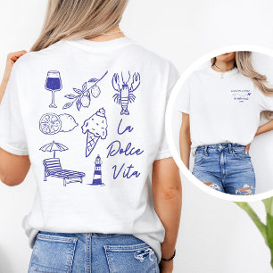 Anpassad Vi åker till Rom Italien Familjesemester T Shirt