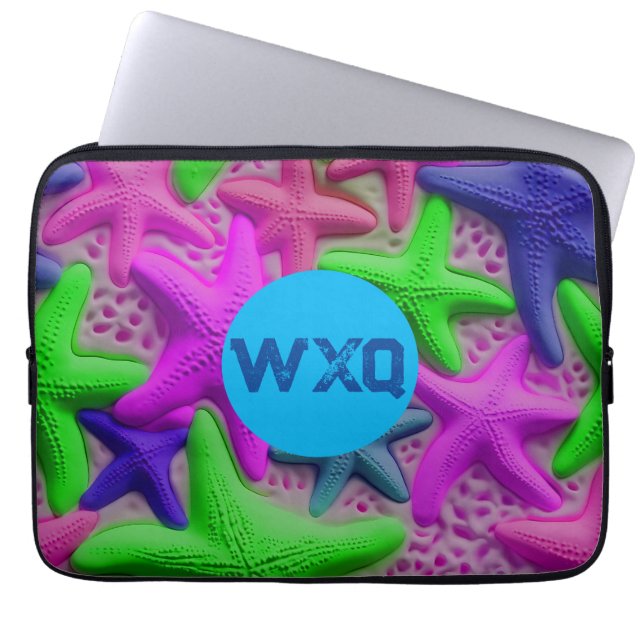 Anpassad Vibrant Starfish Tablet Sleeve (Framsidan)