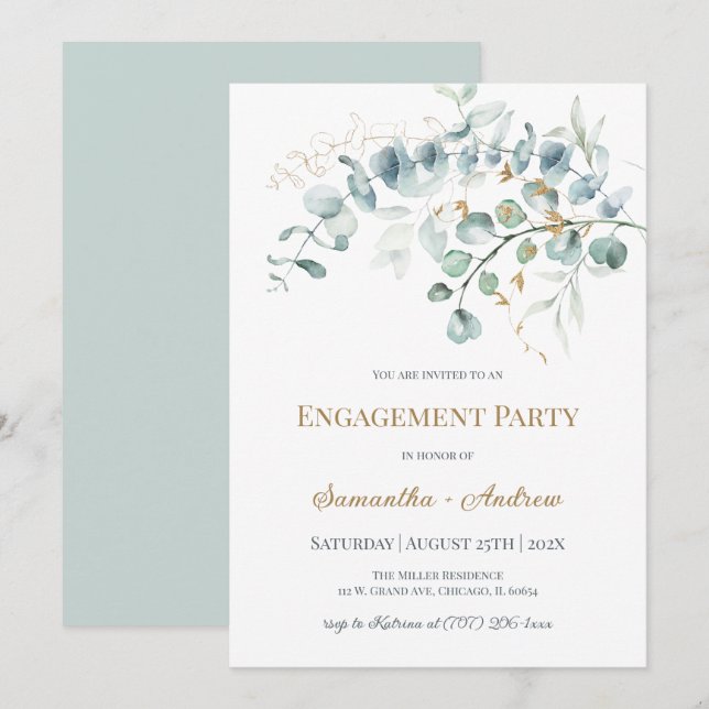 Anpassad vigselinbjudan med rustik tema inbjudningar (Fram/baksida)