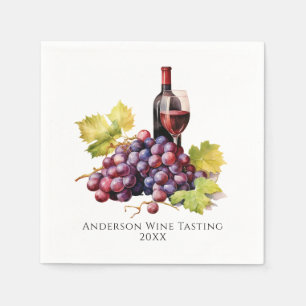 Anpassad vinsmakning pappersservett