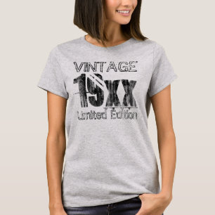 Anpassad Vintage Begränsad Edition-födelsedag T Shirt