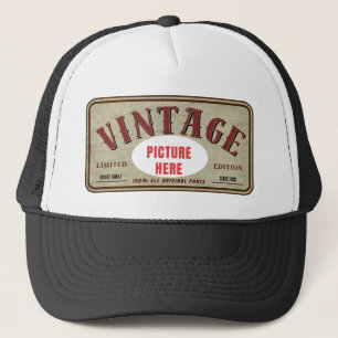 ANPASSAD VINTAGE BEGRÄNSAD UPPLAGA PERSONLIG FOTO KEPS