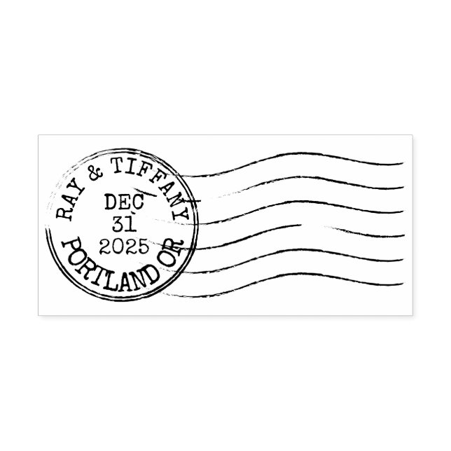 Anpassad vintage brevbogsering stämpel (Tryck)