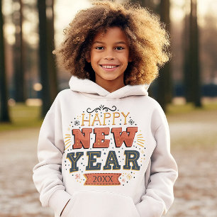 Anpassad Vintage Gott Nytt År-design Unik T Shirt