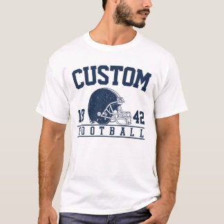 Anpassad Vintage Grafisk Fotbollströja T Shirt