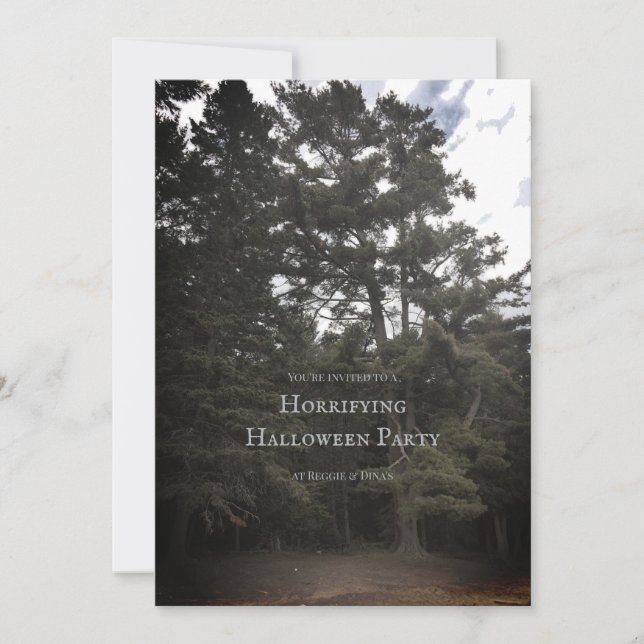 Anpassad vintage Halloween-fest inbjudan (Framsida)