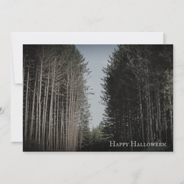 Anpassad vintage Halloween-festinvitation Julkort (Framsida)