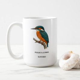 Anpassad Vintage Kingfisher Fågel Botanisk Konst F Kaffemugg