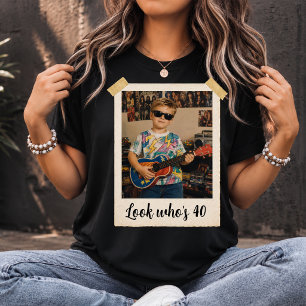 Anpassad vintage Polaroid-fotografi, vänner & fami T Shirt