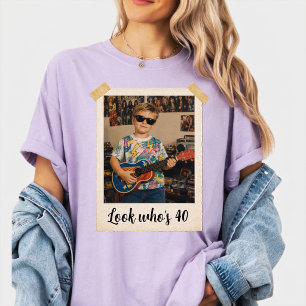 Anpassad vintage Polaroid-fotografi, vänner & fami T Shirt