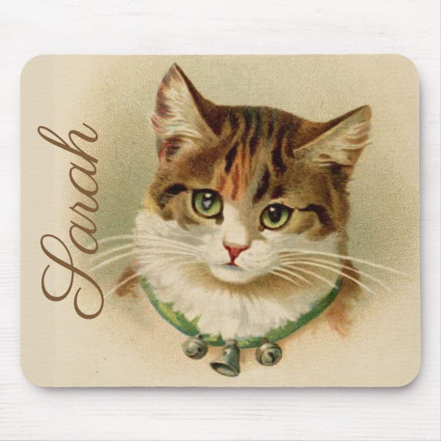 Anpassad vintage/Retro-katt Musmatta (Framsidan)