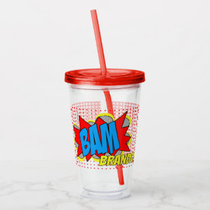 Anpassad Vintage Serietidning Pop Art Stil BAM! Take Away Mugg