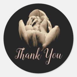 Anpassad vintage Tulip-etikett Runt Klistermärke