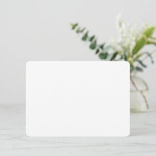 Anpassad vit enkel design Lägg till foto eller tex Tilläggskort