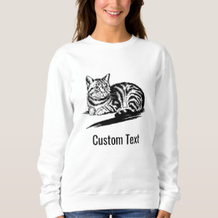 Anpassad vit svart kattmamma söt grafisk husdjur f t shirt