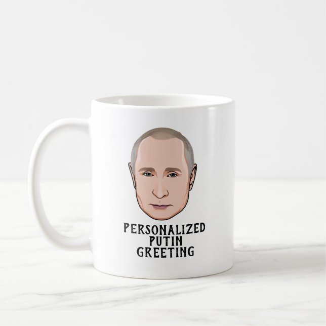 ANPASSAD VLADIMIR PUTIN KAFFEMUGG (Vänster)