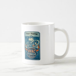 Anpassad VVS-tekniker Cool Polar Bear Mugg