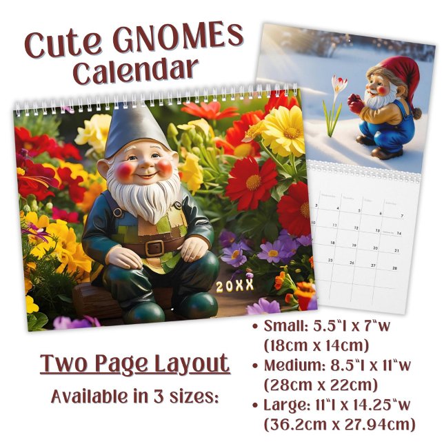 Anpassad Whimsical Trädgårdstomte Konst  Kalender (Skapare uppladdad)