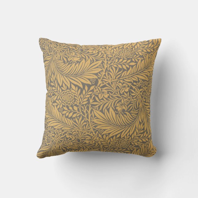 Anpassad William Morris-turspur Dekorativ kudde (Baksida)