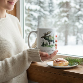 Anpassad Williams Familjestuga Vattenfärg Älg Kaffemugg