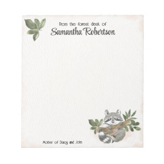 Anpassad Woodland Notepad Mors Dagsk gift Anteckningsblock