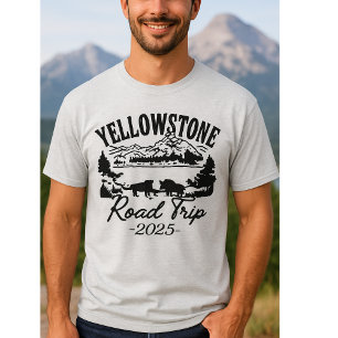 Anpassad Yellowstone-vägresa 2027 Familjetröja T Shirt