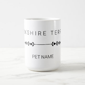Anpassad Yorkie Namn Mugg - Minimalistisk Yorkshir