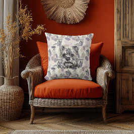 Anpassad Yorkshire Terrier Porträttkudde Abstrakt Kudde