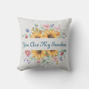 Anpassad You Are My Sunshine och Sunflower Coffee Kudde