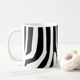 Anpassad Zebra tryck Rand Mönster Kaffemugg