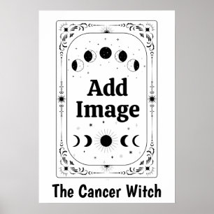 Anpassad Zodiac Tarot Astrologi Magisk Cancer Häxa Poster