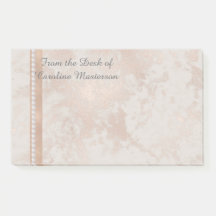 Anpassade 10 x 6 tum Post it notes ro guld